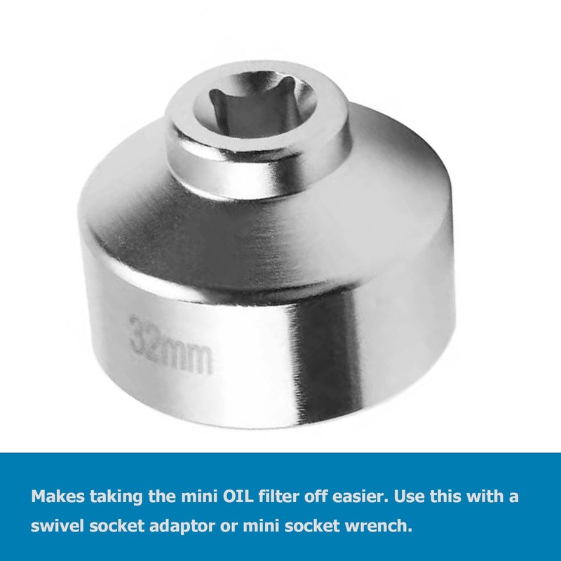 WINTOWIN 1 ¼" Low Profile Oil Filter Wrench Socket for