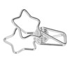 100Pcs Star Binder Clips Hollow Out Cartoon Style Strong Clamping