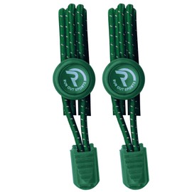 Run out sports Elastic Shoelaces Without Tying Quick Release Rubber Shoelaces Reflective Colourful for Children Seniors, Army green