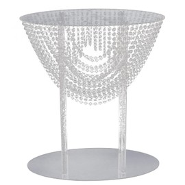 Acrylic Flower Stand Crystal Vase 2 Pcs, Oval Clear Centerpieces for Wedding Table Decorative, Party Ceremony Centerpiece Stand with Crystal for Elegant Wedding