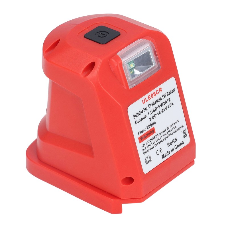 Rechargeable Spotlight Power Tool Lithium Battery Charging Lamp with USB