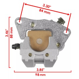 Caltric Front Left Brake Caliper w/ Pads fits Yamaha Grizzly 660 YFM660F 4X4 2003 - 2008