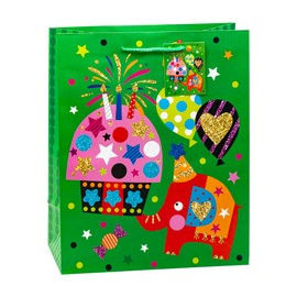 TSI 86314 Animal Party Gift Bags Large 32 x 26 x 13.5 cm Pack of 12