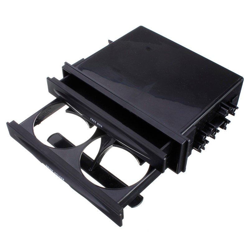 Universal Car Dual Din Car Storage Box CD Radio Drink