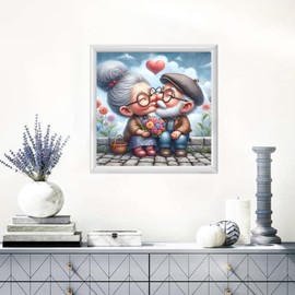 DPIDEA Diamond Painting Pictures for Adults, Diamond Painting Love DIY Diamond Painting Round Stones 5D Diamond Painting for Home Decor 30 x 30 cm