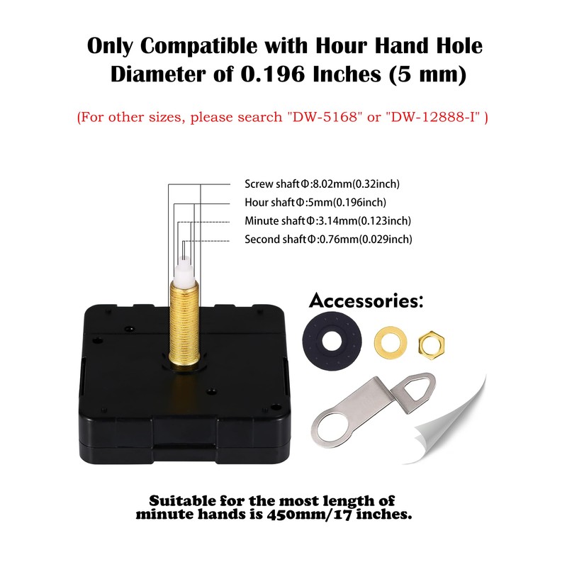 Revolutionizing Long Shaft Clock Mechanism Repair: The DW-1688 Series Quartz