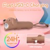 LEDHOLYT Kids Flashlight - Cute Silicone Dog Toy Light with