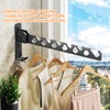 Vueinrg Wall Clothes Hook, Foldable Clothes Rack, Clothes Hook, 180°