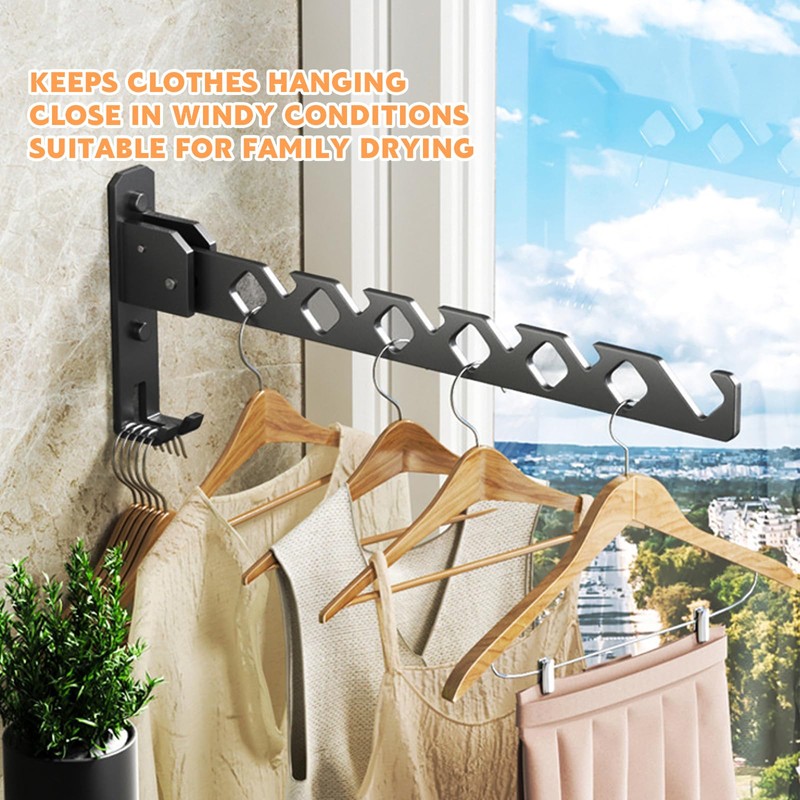 Vueinrg Wall Clothes Hook, Foldable Clothes Rack, Clothes Hook, 180°