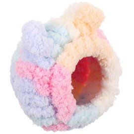 Totority Warm Small Animal Nest Cozy Hamster House Sturdy Plush Hideout for Guinea Pigs Chinchillas Rabbits Breathable Comfortable Winter Bed Pets