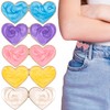 HINZIC 5pcs Pant Waist Tightener, Heart Shape Detachable Jean Buttons,