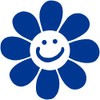 Smiley Face Daisy Flower Vinyl Cutout Sticker Rub On Decal