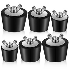 6 Pcs Pool Plugs 1" to 2" Stainless Steel Bolts, Heavy Duty Rubber Winter Expansion Plugs for Above Ground Pool Return Line (1 Inch,1.5 Inch,2 Inch)