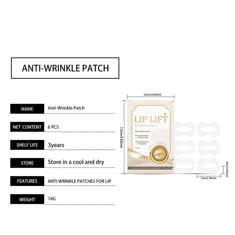 Generic Anti Wrinkle Patches for Lip, Smooth Fine Lines &