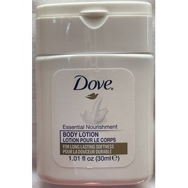 Dove (24) Dove Body Lotion Essential Nourishment Travel Size 1.01 oz Lot New!!!