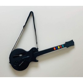 Guitar for Guitar Hero Wii and Rock Band 2 Wii U Games, Color Black, with Strap