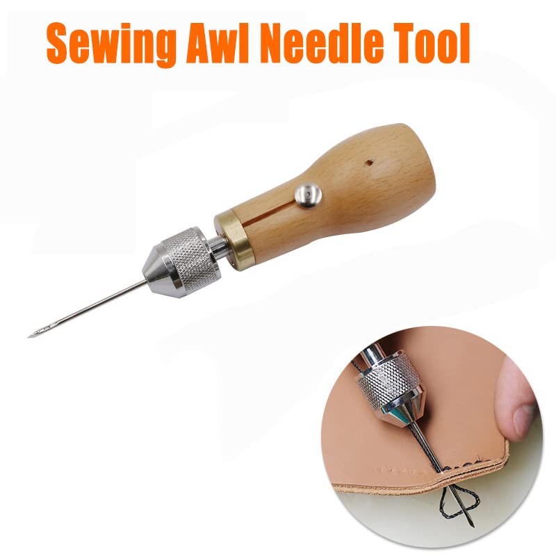 Leather Repair Kit, Multipurpose Speedy Sewing Awl Stitcher Tools with