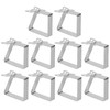 Pack of 10 Stainless Steel Butterfly Tablecloth Clips Silver Tablecloth