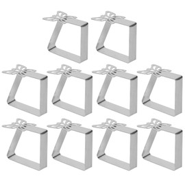 Pack of 10 Stainless Steel Butterfly Tablecloth Clips Silver Tablecloth Clip Clips Thick Table Top for Restaurant Camping Wedding Party