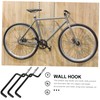 SHINEOFI 6pcs Metal Skateboard Wall Hooks Multi Functional Storage for