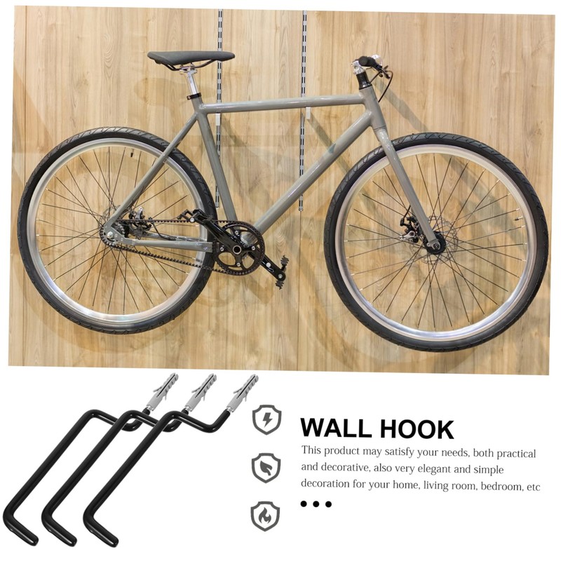 SHINEOFI 6pcs Metal Skateboard Wall Hooks Multi Functional Storage for
