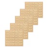 QUARKZMAN 5 Sheets 3D Small Resin Number Stickers 1-9 Gold