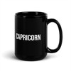 Capricorn Mug Black - Size: 15 oz