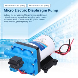 Fresh Water Pump, 11.3L/min 3.0GPM Micro Diaphragm Pump, DC Self Priming Pump with Filter, Pressure Pump for RV/Yacht/Agriculture Spraying, Quick and Convenient Installation(F42-101-055-101 (12V))