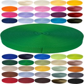 KBBB Webbing Strap Polypropylene 2 m or 5 m Long – 32 Colours Widths 20 mm 25 mm 30 mm 40 mm 50 mm