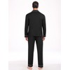 YOPUGEE Men Modal Pajama Set Long Sleeve Pjs Button Down