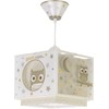 Dalber Children's Lamp, Pendant Light, Owl, Animals, Good Night, Beige