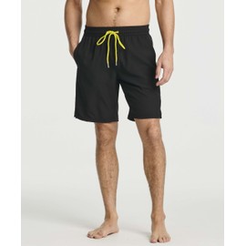 Real Essentials 3 Pack Mens Swim Trunks Men Swimsuits Bathing Suit Compression Liner Swimming Board Shorts Swimwear 9 Inch Inseam Traje UPF