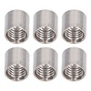 50Pcs Coupling Nut Round 304 Stainless Steel Rod Connector Nut
