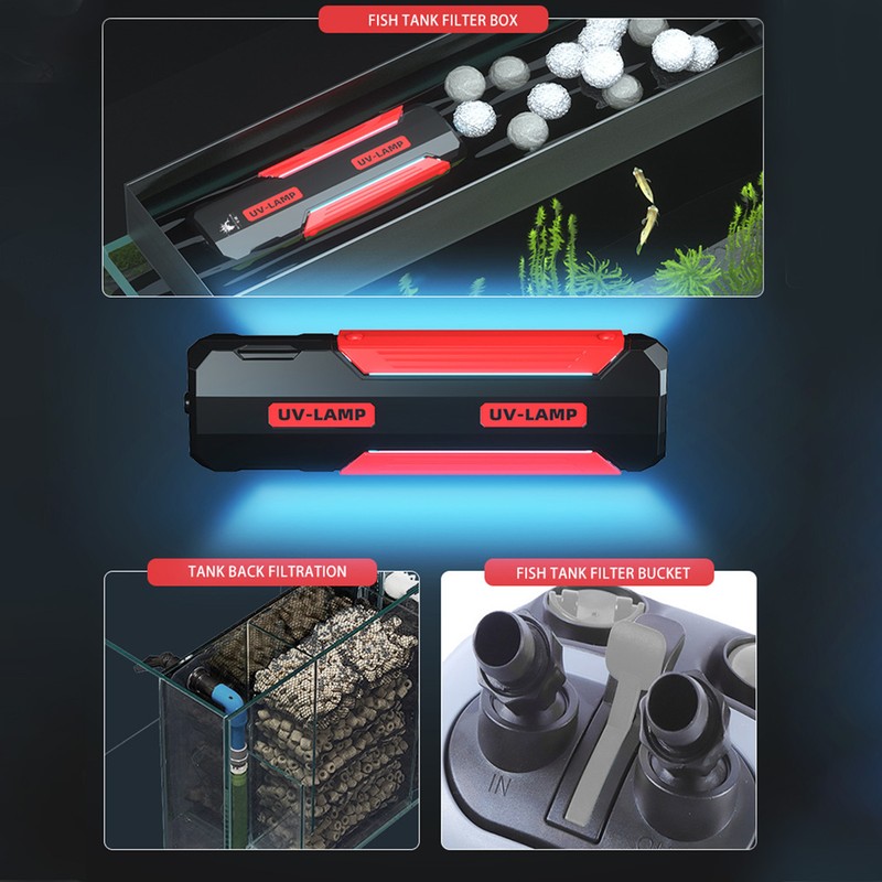 Aquarium Clean Light Back 180 Degree Lighting High Light Transmission