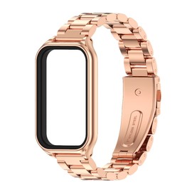 MIJOBS Strap for Xiaomi Smart Band 8 Active/Redmi Smart Band 2 Zinc Alloy Replacement Wrist WatchBand for Xiaomi Mi Band 8 Active Fitness Tracker