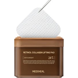 MEDIHEAL Retinol Collagen Face Pads – 100 Pads for Firming, Smoothing Skin Texture & Anti-Aging Care