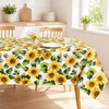Arquiel Sunflowers PVC Table Cloth Waterproof Oilcloth Rectangle 140x240cm