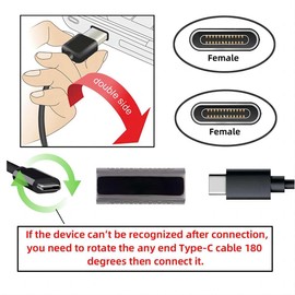 chenyang USB C Extension Cable USB 3.1 Gen 2 10Gbps Male to Female Fast Charging Data Transfer Extension Cable 0.2M with Panel Mount Screw Hole