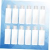PACKOVE 12Pcs Refillable Emulsion Travel Bottle Transparent Flip Top Bottles