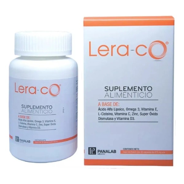 Suplemento Lera-co 30 Cápsulas, Ácido Alfa, Omega 3 Sabor Sin