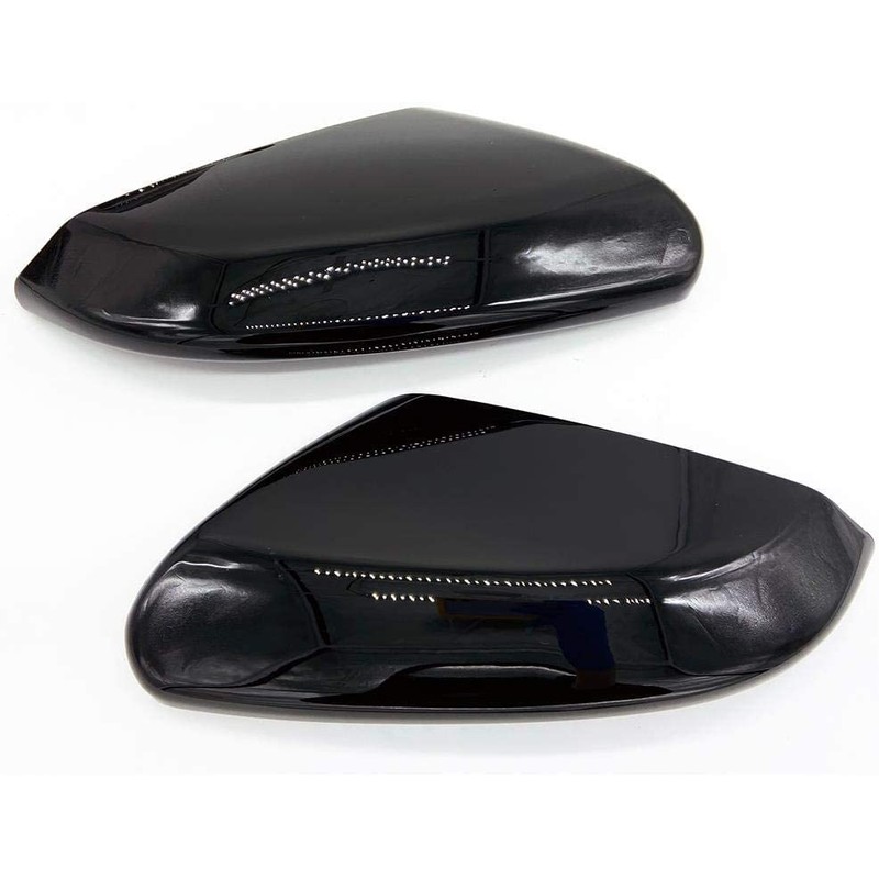 Ghxsport Ultra Finish Glossy-Black Series Door Handle+Mirror Covers Overlay Combo