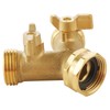 Garden Hose Splitter 2 Way Heavy Duty, Outdoor Faucet Splitter
