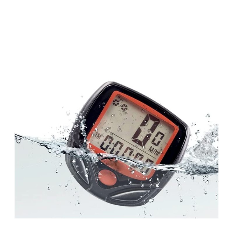 Bicycle Speedometer with 14 Functions, Bicycle Computer with Speedometer, Waterproof,