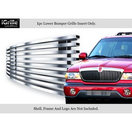 APS Compatible with 1998-2002 Lincoln Navigator Stainless Steel Lower Bumper Billet Grille L65089S
