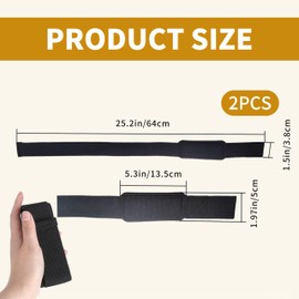 Lifting Wrist Straps for Weightlifting, Gym Cotton Wrist Lifting Straps Grips Band with Neoprene Cushioned Wrist Padded for Workout, Bodybuilding, Powerlifting, Strength Training, & Deadlifts for Men & Women