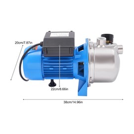 0.75HP Shallow Well Pump 793GPH Water Transfer Pump Cast Iron Pressure Booster Pump Versatile Pump Well for Draining Irrigation and Lawn Farm