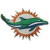 Miami Dolphins Embroidered PATCH~4 3/8" x 3"~Iron or Sew On~Ships FREE