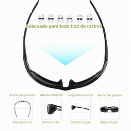 Gafas de Sol Polarizadas, Anteojos de Ciclismo Deportivos