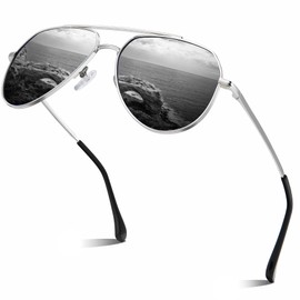 HENGOSEN Pilot Sunglasses Polarised Sunglasses Mens Womens Classic Retro Style Sunglasses Unisex UV400 Protection