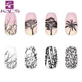 KADS Nail Stamping Plate Tree Nature Template Image Design Plates for Nail Art Decoration and DIY Nail Art (NA018)